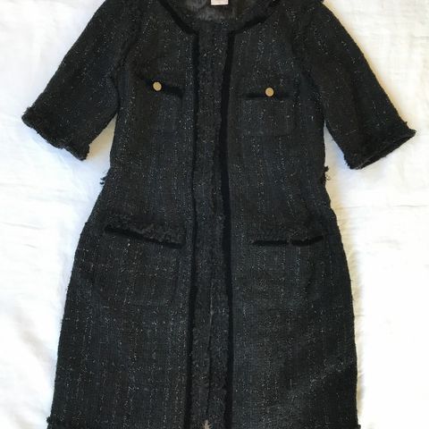 Guess by Marciano Chanel inspirert tweed kjole kåpe str.S