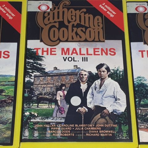 3 VHS BIG BOX. CATHERINE COOKSON.THE MALLENS VOL.1-2-3.