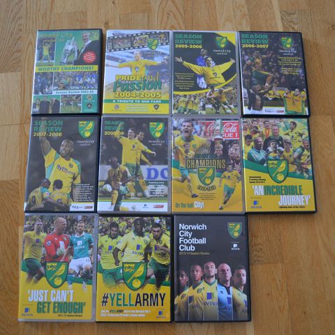 Norwich City DVD og VHS