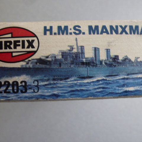 AIRFIX 02203-3 H.M.S. MANXMAN PLAST MODELLBYGGESETT SERIES 2  1/600  SELGES
