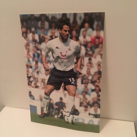 Tottenham Hotspur - Jamie Redknapp signert A4-fotografi