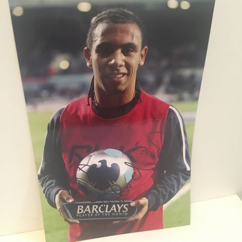 West Ham United - Anton Ferdinand signert A4-fotografi med COA