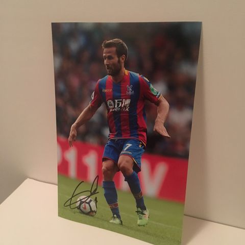 Crystal Palace - Yohan Cabaye autentisk signert A4-fotografi - med COA