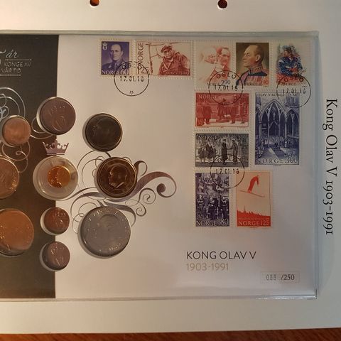 25 År Konge av vår tid . Kong Olav V.  1903-1991.