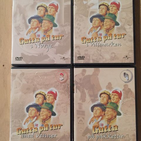 Gutta På Tur 1-4 komplett DVD samling