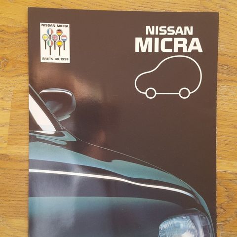 Brosjyre Nissan Micra 1994