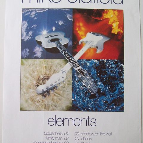 MIKE OLDFIELD – The best of  Elements (Promoplakat)