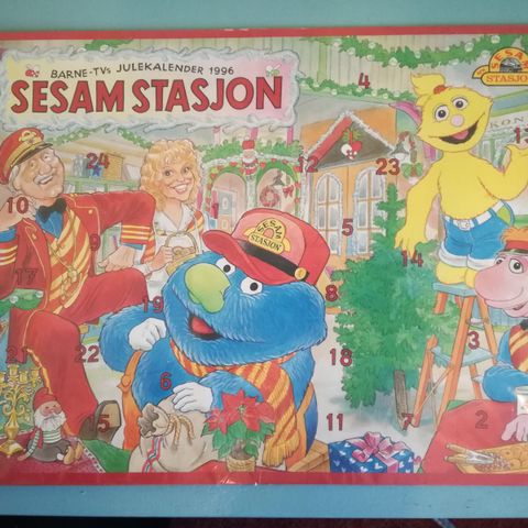 Nostagisk Sesam stasjon julekalender 1996 4 stk