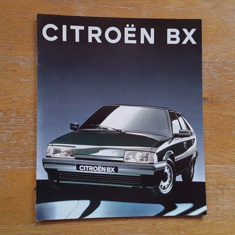 Brosjyre Citroen BX 1991