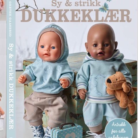Boken Sy og strikk dukkeklær av Anne Grethe Gaaserud selges, NY!