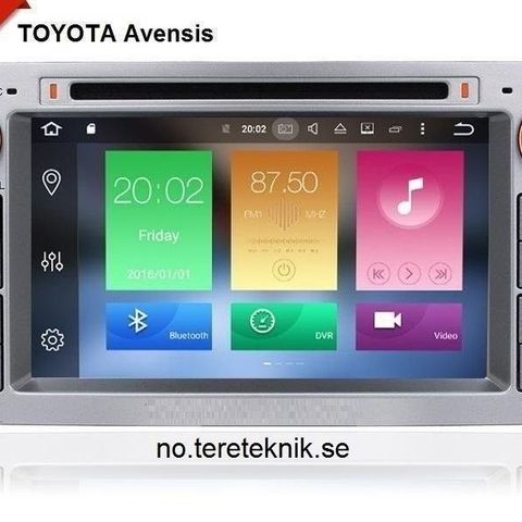 Android Bilstereo for alle Toyota Biler