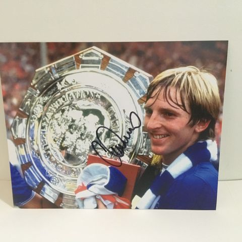 Everton - Gary Stevens autentisk signert 25x20 cm fotografi