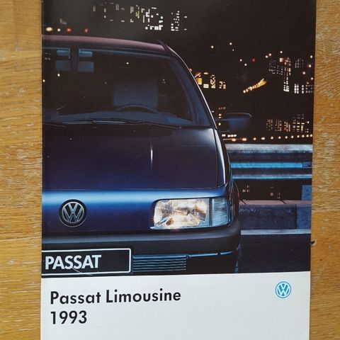 Brosjyre VW Passat 1993