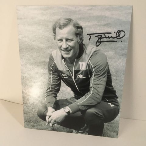 Arsenal - Terry Neill fotografi med autentisk signatur