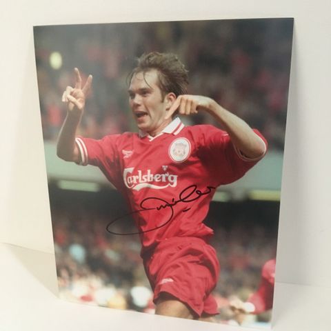 Liverpool - Jason McAteer fotografi med autentisk signatur