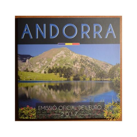 Offisielt euromyntsett Andorra 2017 BU NY PRIS