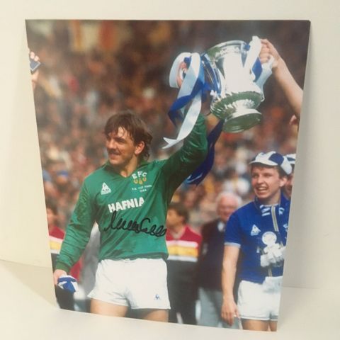 Everton - Neville Southall autentisk signert 20x25 cm fotografi med COA