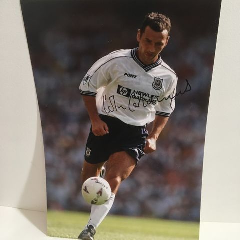 Tottenham Hotspur - Colin Calderwood autentisk signert A4-fotografi