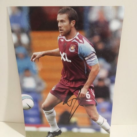 West Ham United - Matthew Upson autentisk signert A4-fotografi med COA