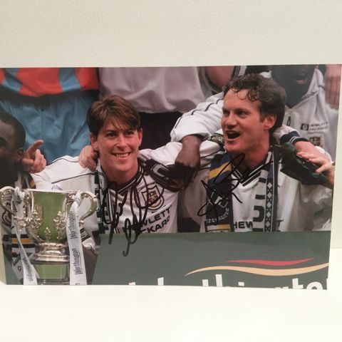Tottenham Hotspur - Andy Sinton og Darren Anderton signert fotografi
