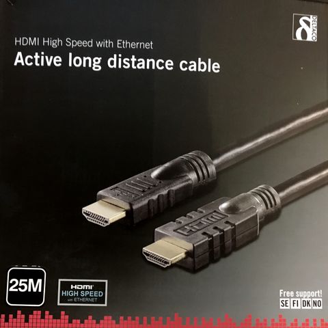 Deltaco 25m Active HDMI kabel