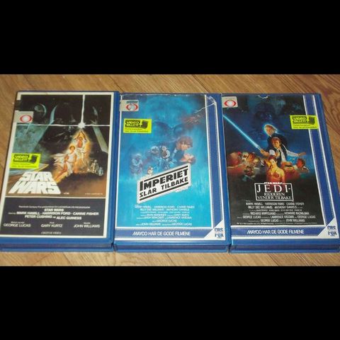 Star Wars VHS tidligere utleie versjoner kjøpes!