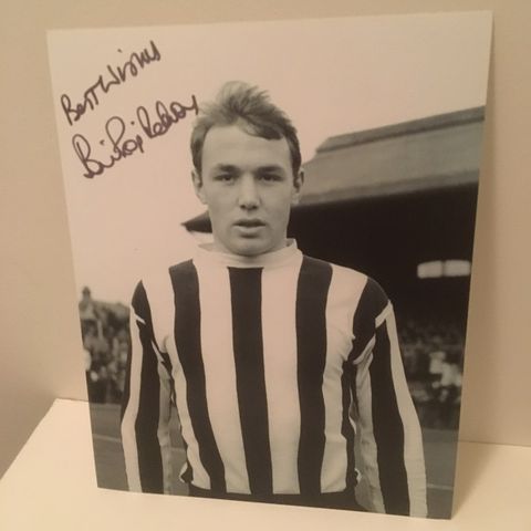 Newcastle United - Bryan "Pop" Robson autentisk signert fotografi