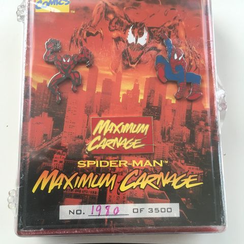 Spider-Man Maximum Carnage pins