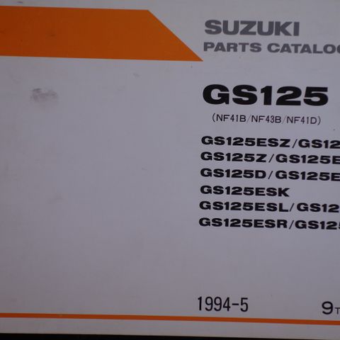 Suzuki Delekatalog GS125 mai 1994