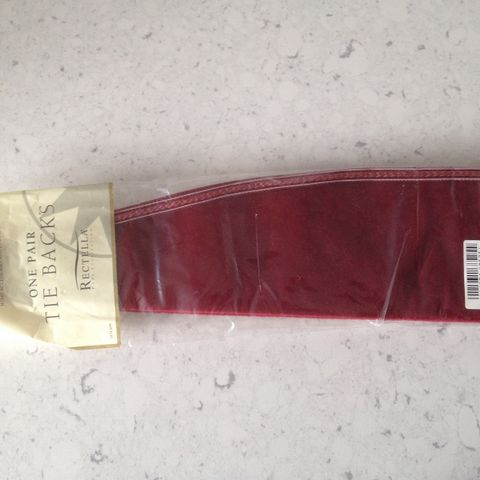 Pair of Red Curtain Tie-Backs