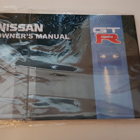 Nissan Skyline R32 GT-R Owners manual.