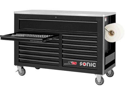 Sonic Verktøyvogn S15 - verktøyskap - verktøytralle - 958 deler - proff kvalitet