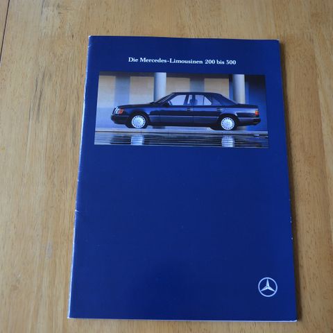 Bil brosjyre Mercedes-Benz 200 - 300 (W124) 03-1991