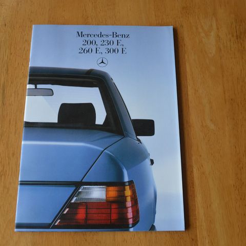 Bil brosjyre Mercedes-Benz 200 - 300 (W124) 01-1985