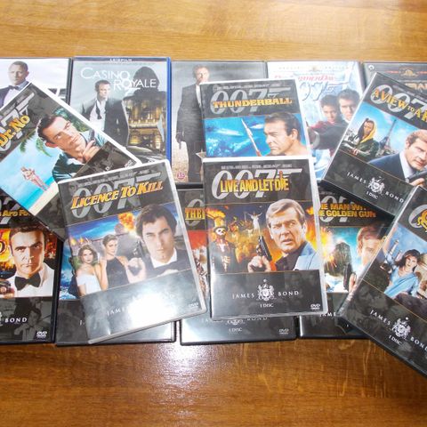 DVD / Blue Ray James Bond.  Norske tekster