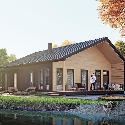 Moderne hus i Tømmer i 100% finsk kvalitet