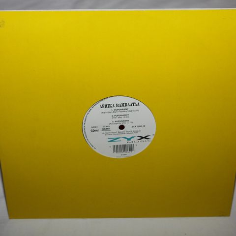 Afrika Bambaata: Pupunnany . 12" maxi single.