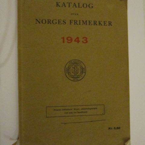 NORGES FRIMERKER KATALOG 1943