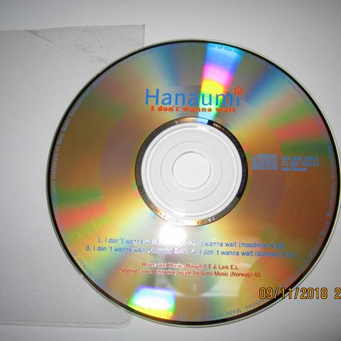 HANAUMI / I DON'T WANNA WAIT - CD SINGLE  KR. 10.-