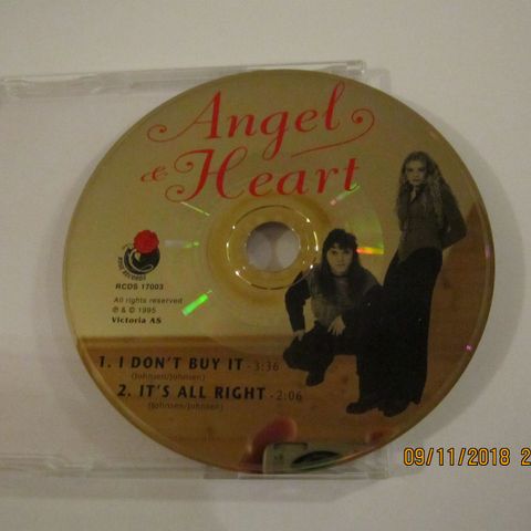 ANGEL & HEART / I DON'T BUY IT - CD SINGLE  KR. 10.-