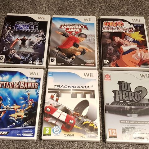 Diverse Nintendo Wii spill