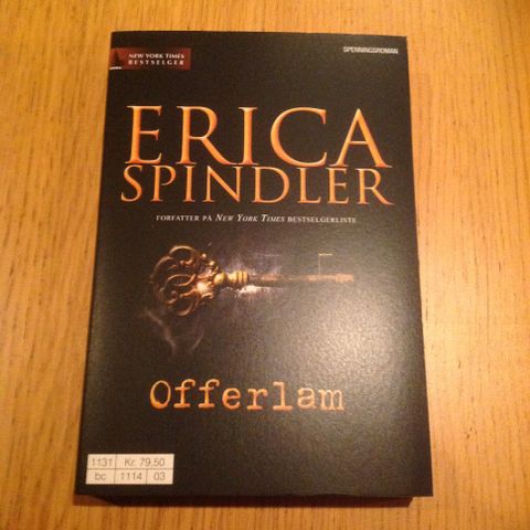 Pocketbok: Erica Spindler, offerlam