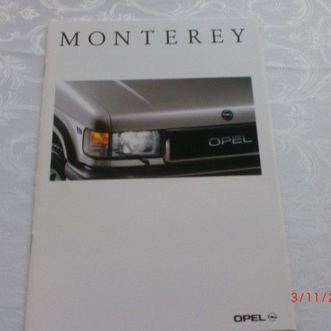 Bilbrosjyre av  Opel Monterey 1993