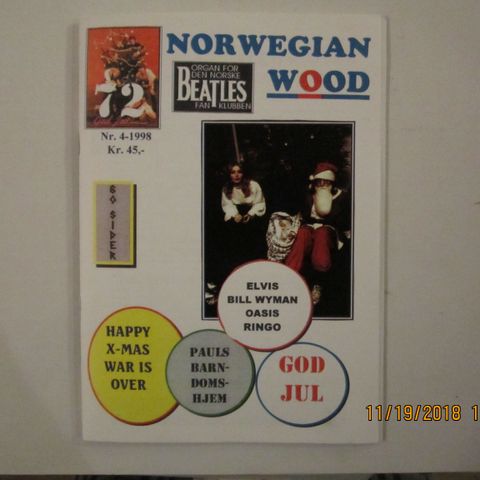BEATLES - NORWEGIAN WOOD NR. 4  1998
