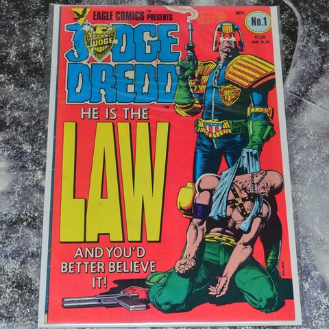 Judge Dredd #1 første us bladet fra 1983  DOMMER DREDD