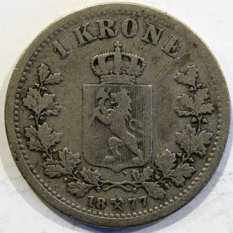 1 Kr 1877 i sølv
