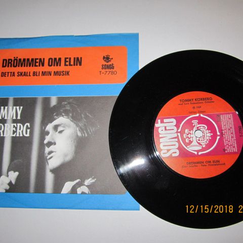 TOMMY KÖRBERG / DRÖMMEN OM ELIN - 7" VINYL SINGLE