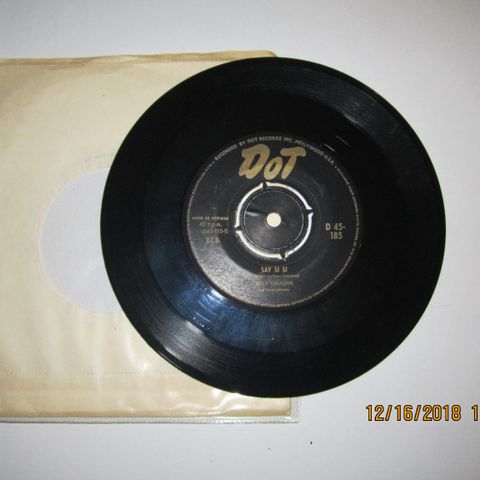 BILLY VAUGHN OG HANS ORKESTER  / SAY SI SI - 7" VINYL SINGLE