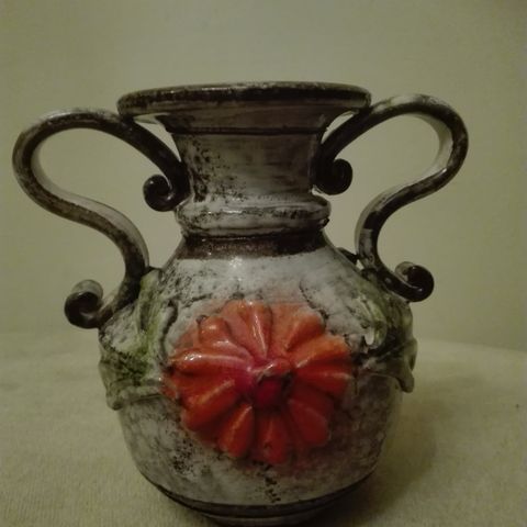 Vintage fat og vase fra 40 tallet