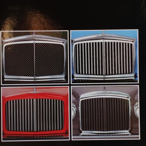 Bentley Eight,Mulsanne, Turbo R og Continental brosjyre 1988